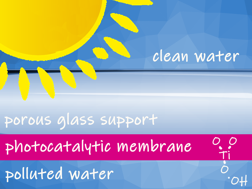 Sunlight-Transmitting Photocatalytic Membrane