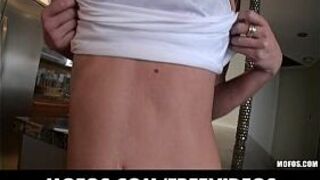 Petite brunette girlfriend wants to make a sex tape with her man porn video